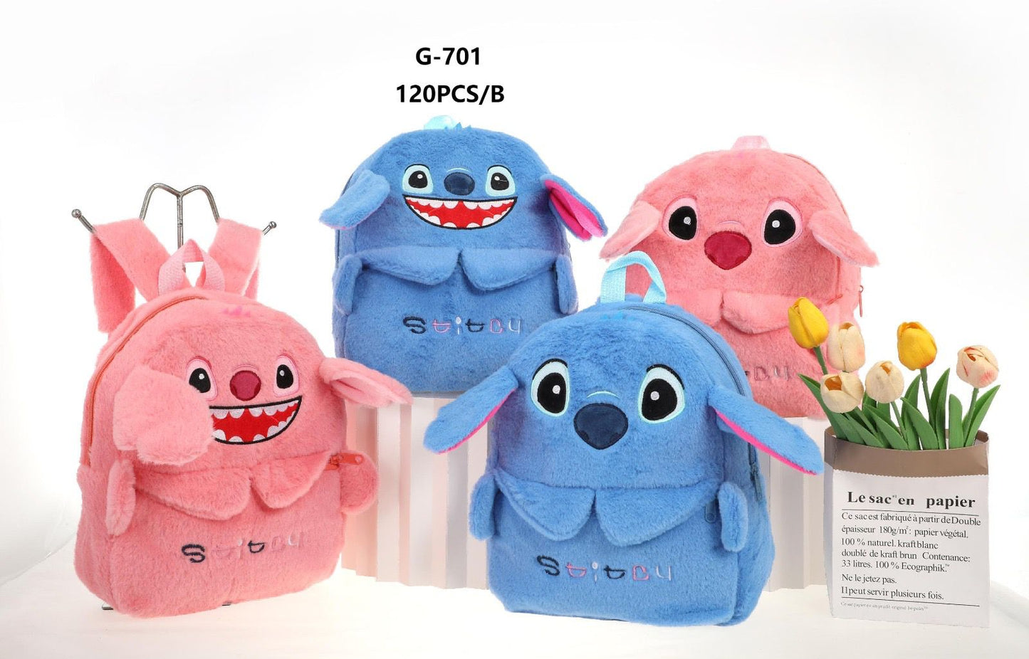 Mochila Peluche Stich