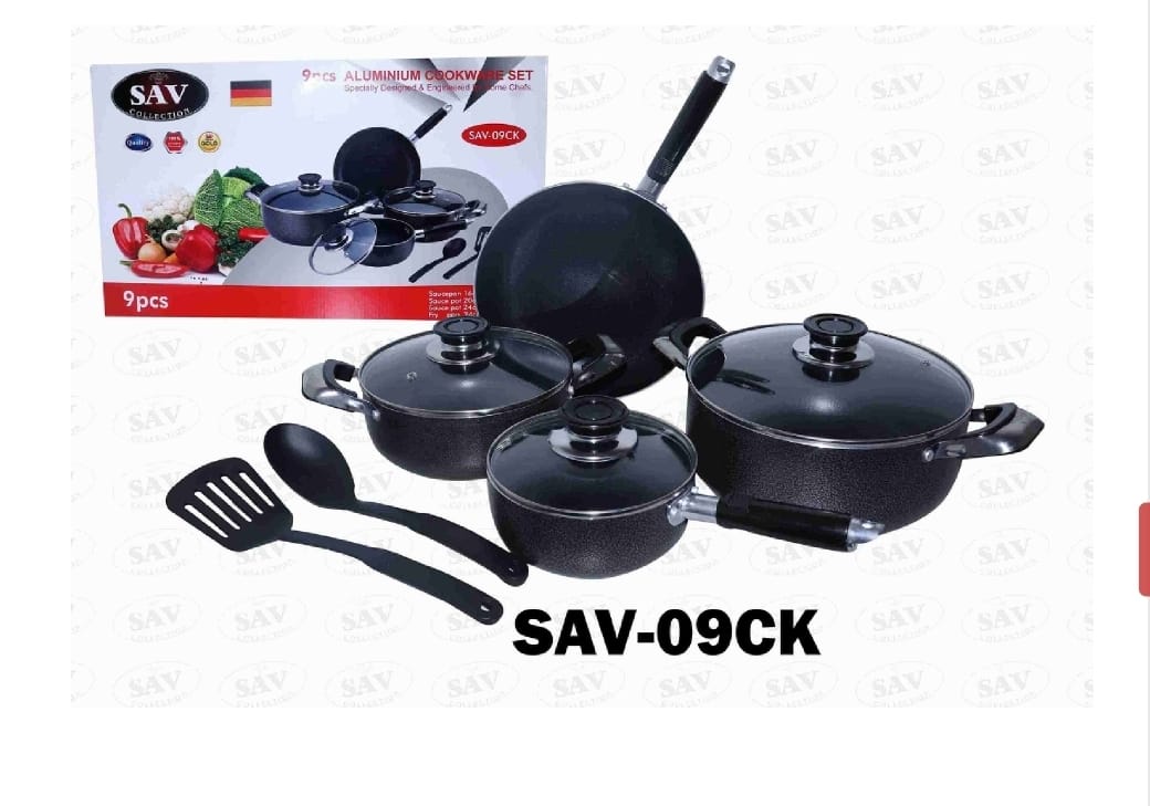 SAV-09CK 9 PCS OLLAS DE ALIMINIO