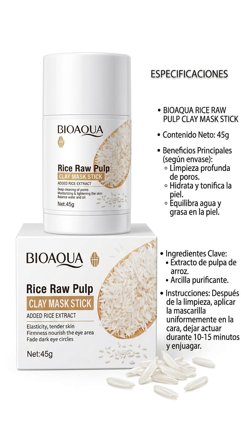 Mascarilla de arcilla en barra