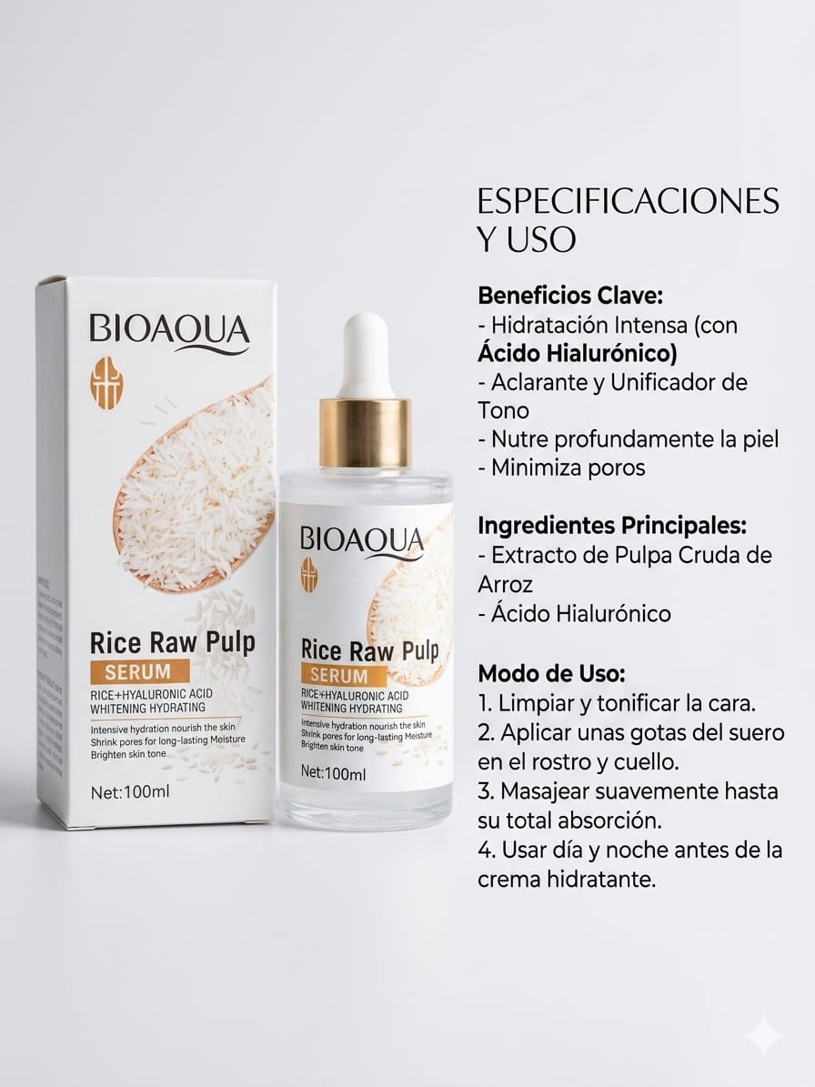Gotas Hidratantes Corporal de Arroz