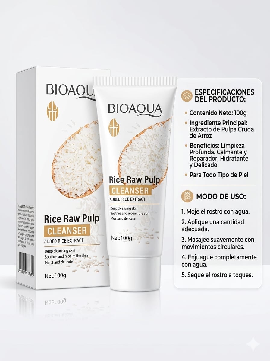 Limpiadora  Facial  de arroz