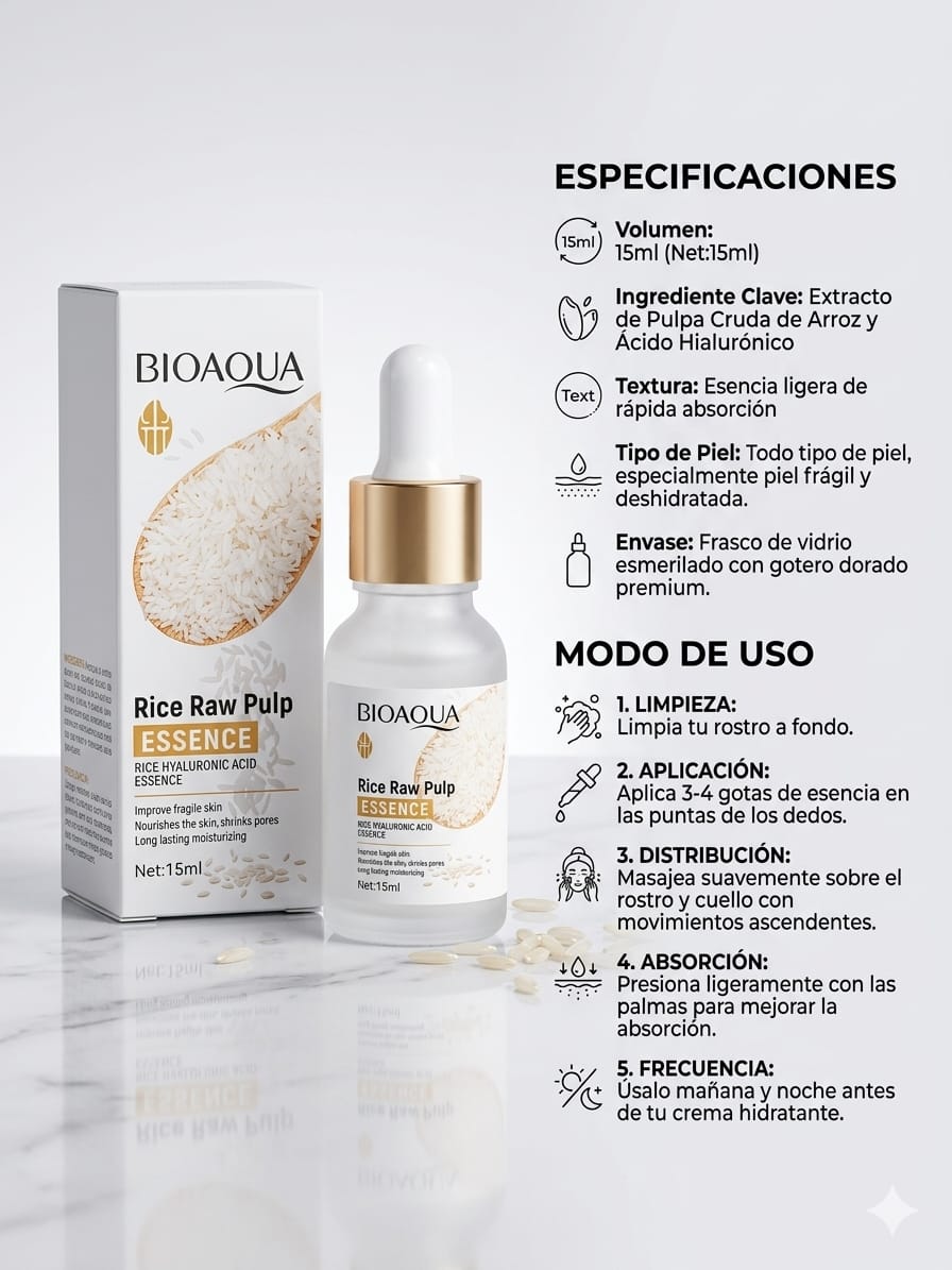 Gotas Facial de arroz