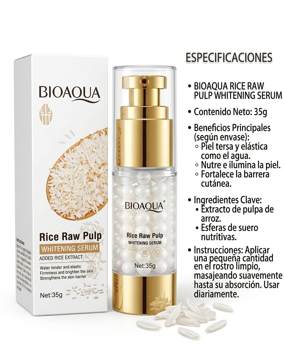 Suero Blanqueador de arroz