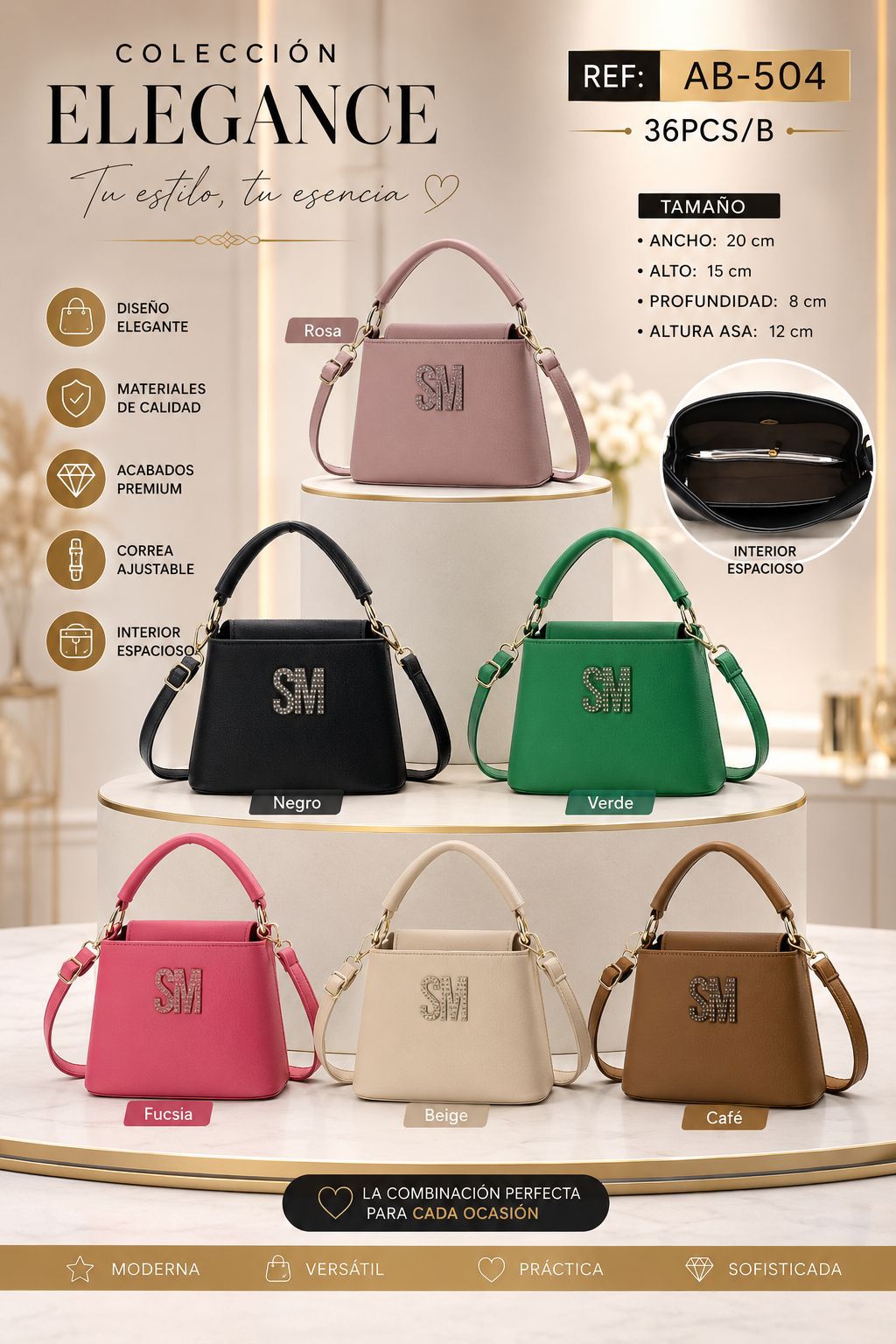 CARTERA SM ELEGANTE PARA DAMA