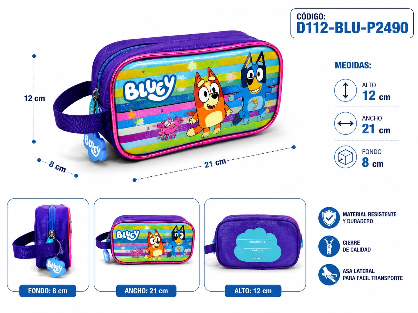 CARTUCHERA -PENCIL CASE BLUEY