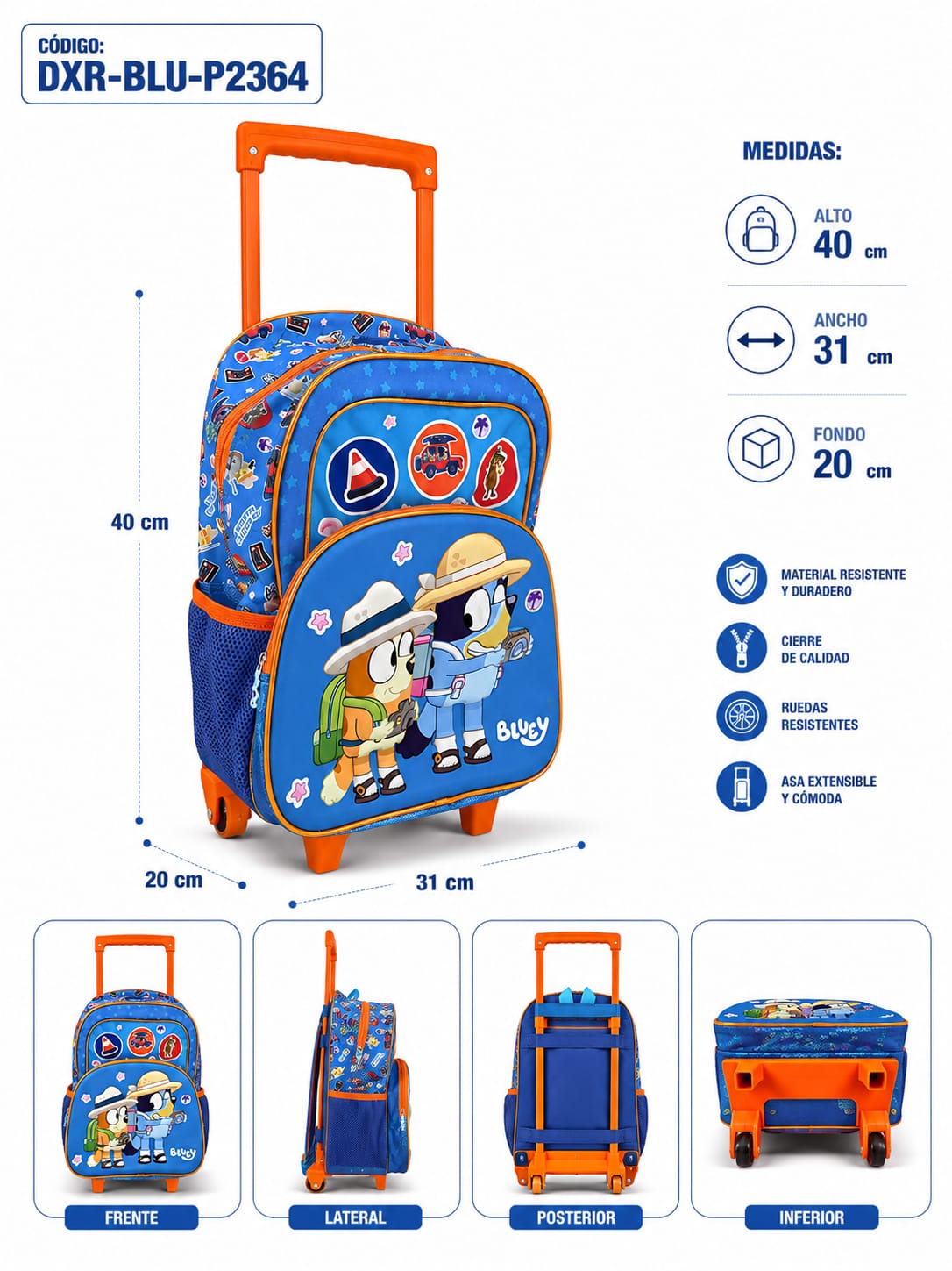 MOCHILA C/RUEDA