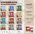 CORTINA CON ARO NAVIDEÑA