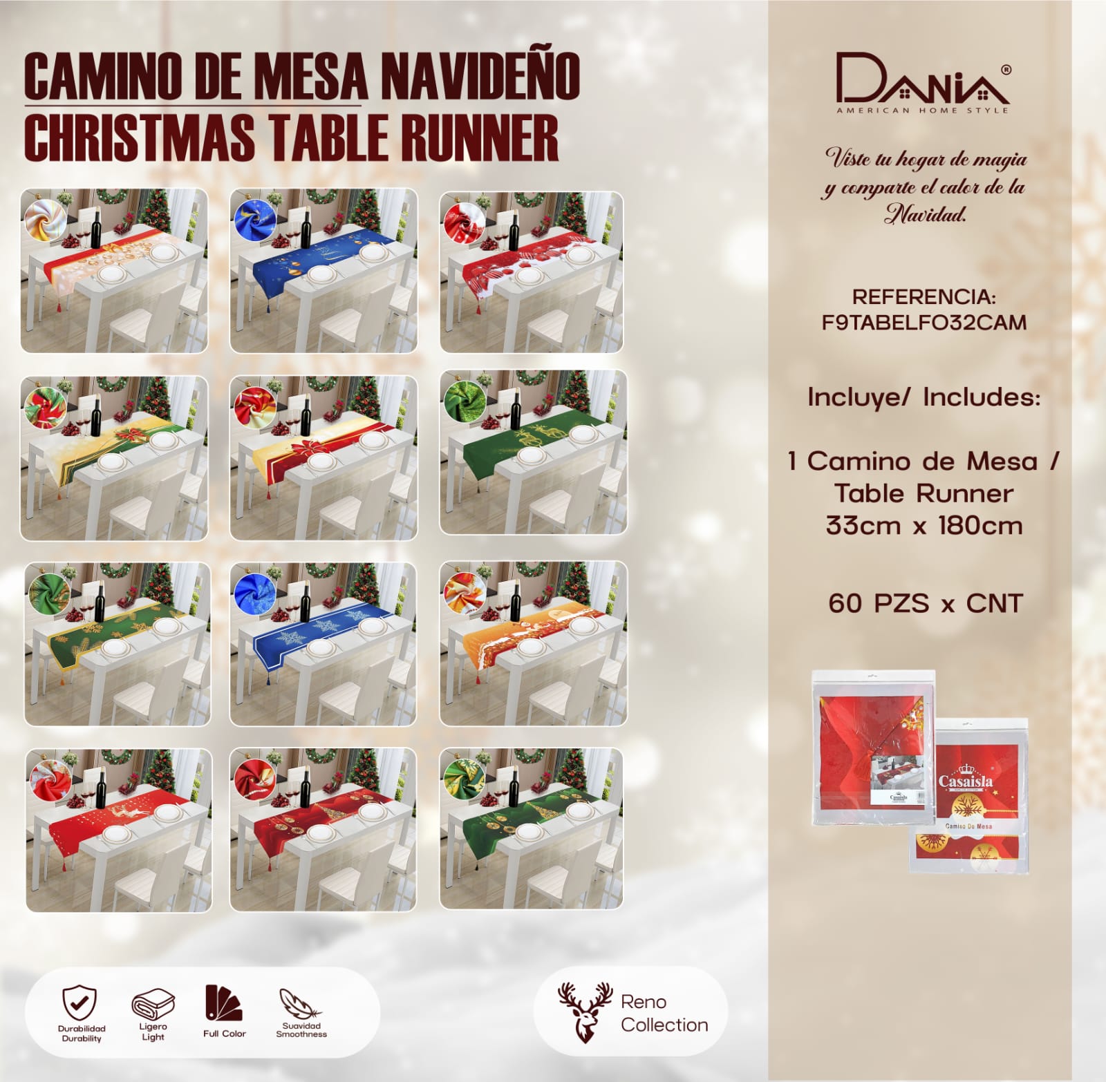 CAMINO DE MESA NAVIDEÑA