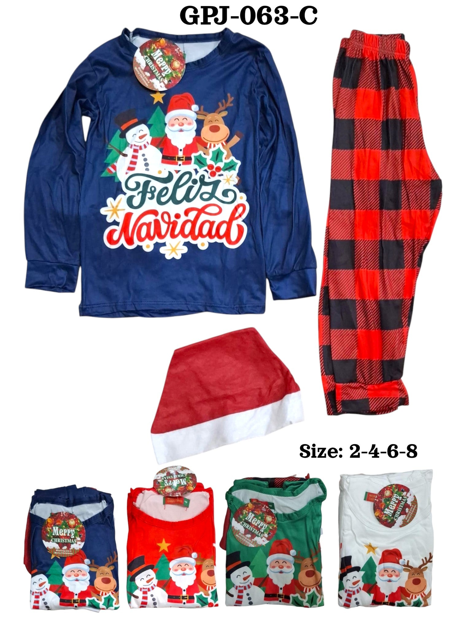 CONJUNTO PIJAMA INFANTIL NAVIDAD