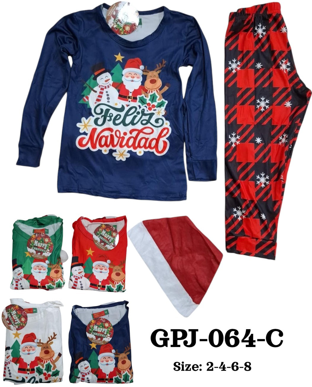 CONJUNTO PIJAMA INFANTIL NAVIDAD