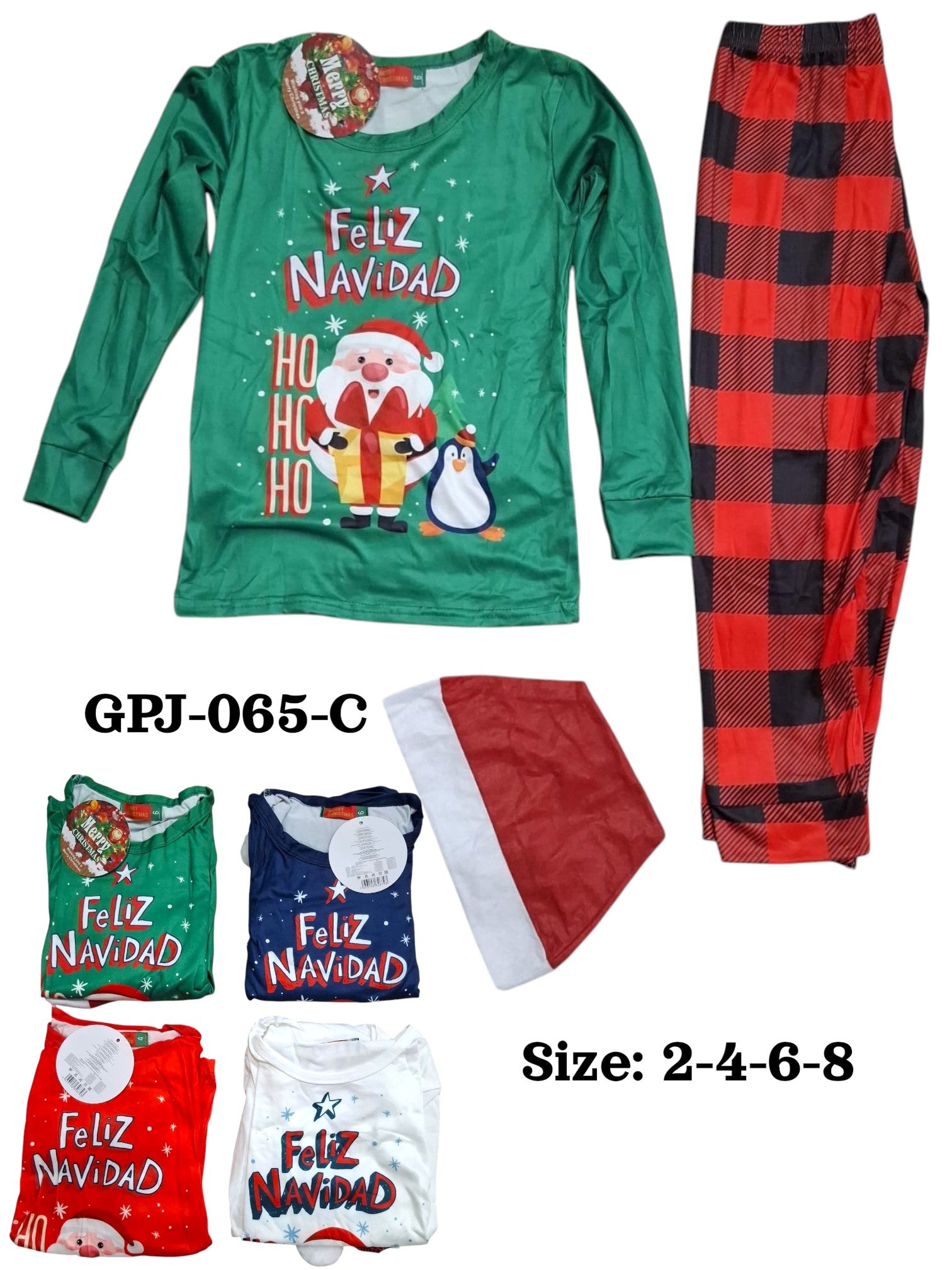 CONJUNTO PIJAMA INFANTIL NAVIDAD