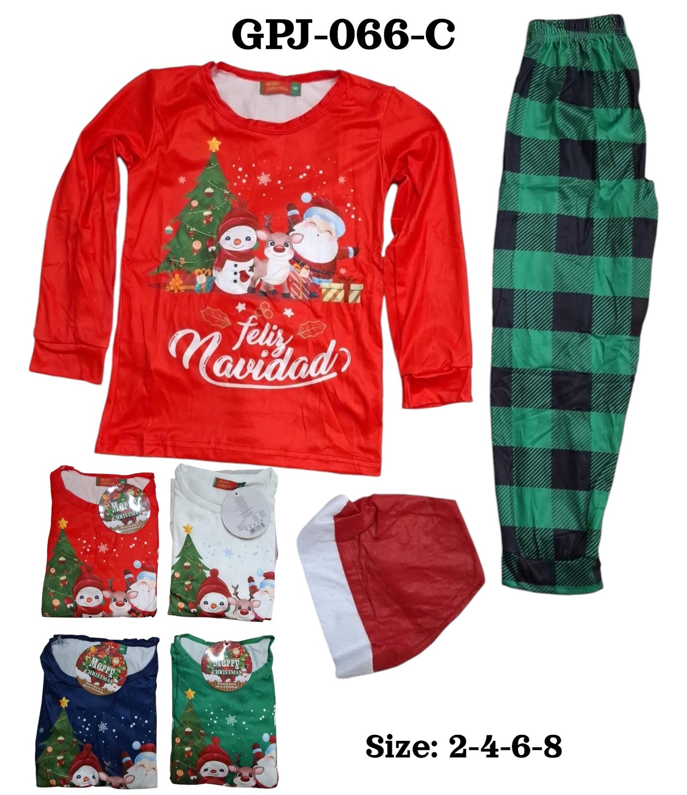 CONJUNTO PIJAMA INFANTIL NAVIDAD