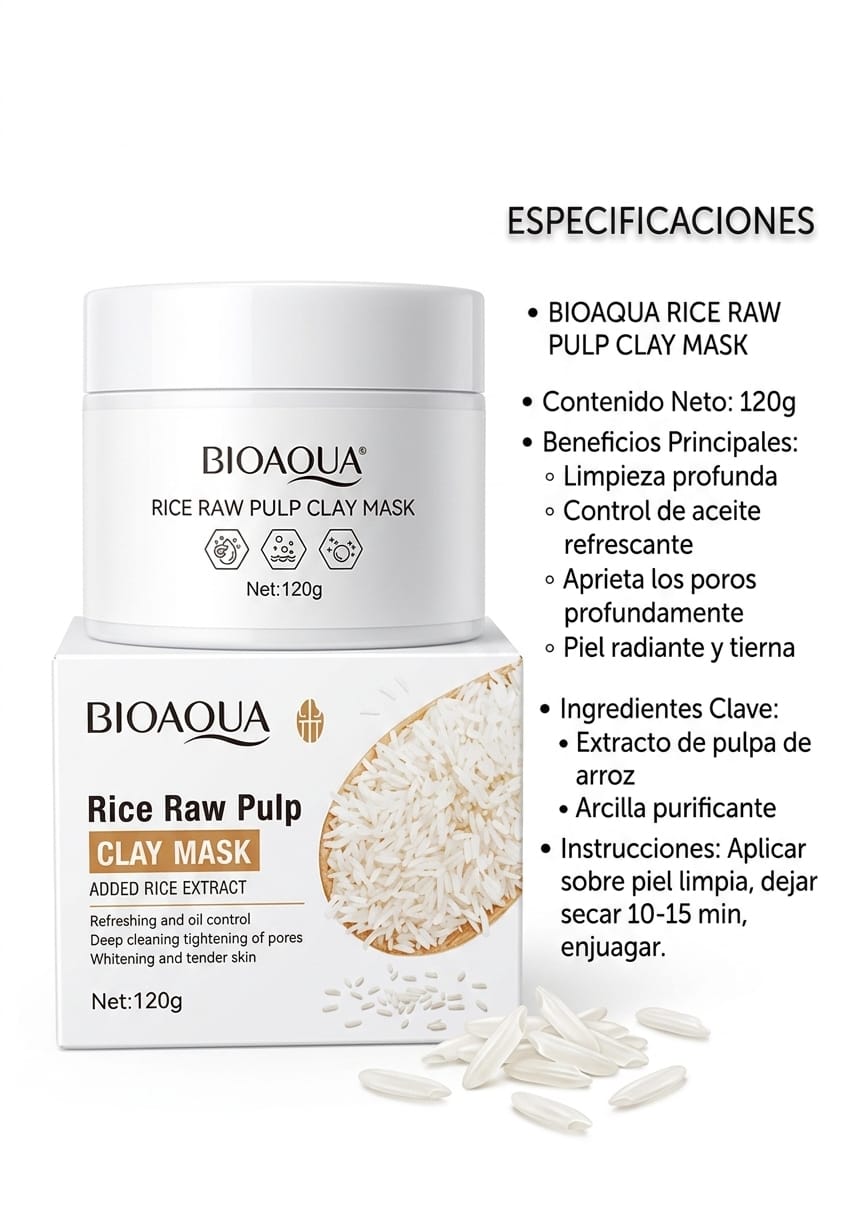 Mascarilla Facial de arroz