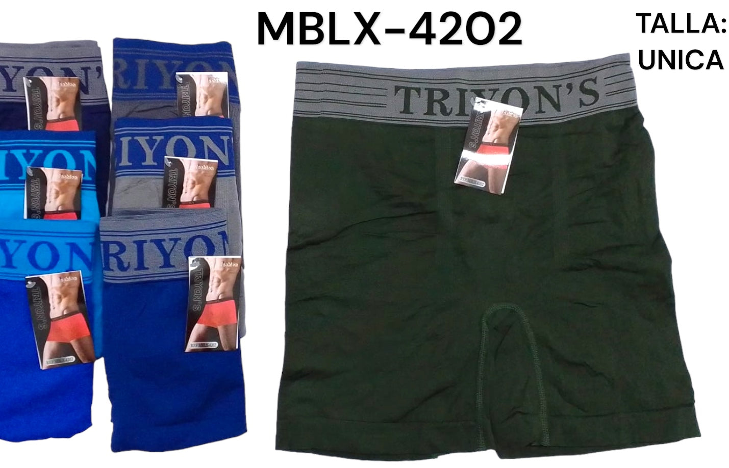 BOXER PARA CABALLERO TALLA UNICA