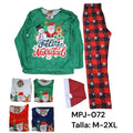 CONJUNTO DE PIJAMA NAVIDAD PARA ADULTO