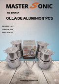 OLLA DE ALUMINIO/8PCS