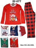 CONJUNTO DE PIJAMA NAVIDAD PARA ADULTO