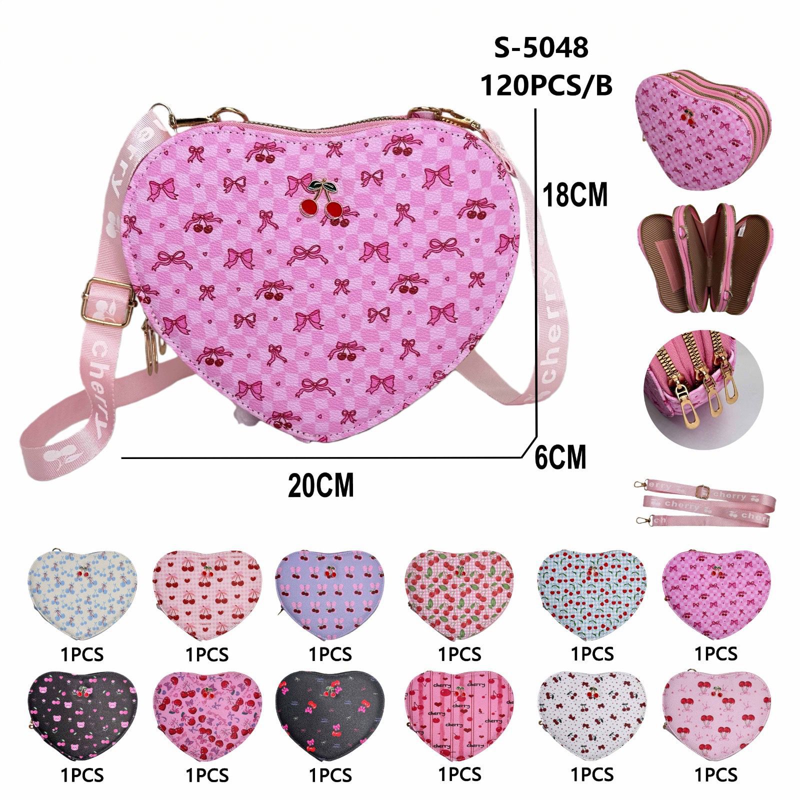 BANDOLERA TIPO CORAZON JUVENIL PARA DAMA