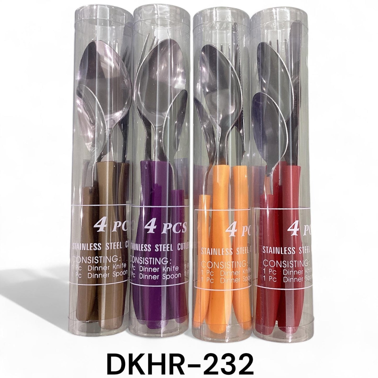 SET DE TENEDOR Y CUCHARA DE ACERO/DKHR-232