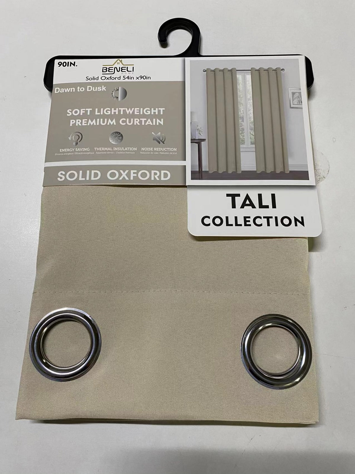 CORTINA P/SALA /TALI-BEIGE