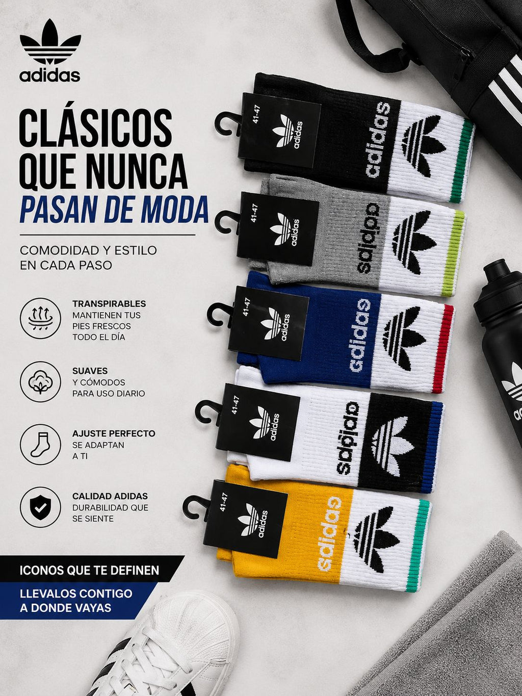 CALCETIN ALTO DE MARCA SURTIDO