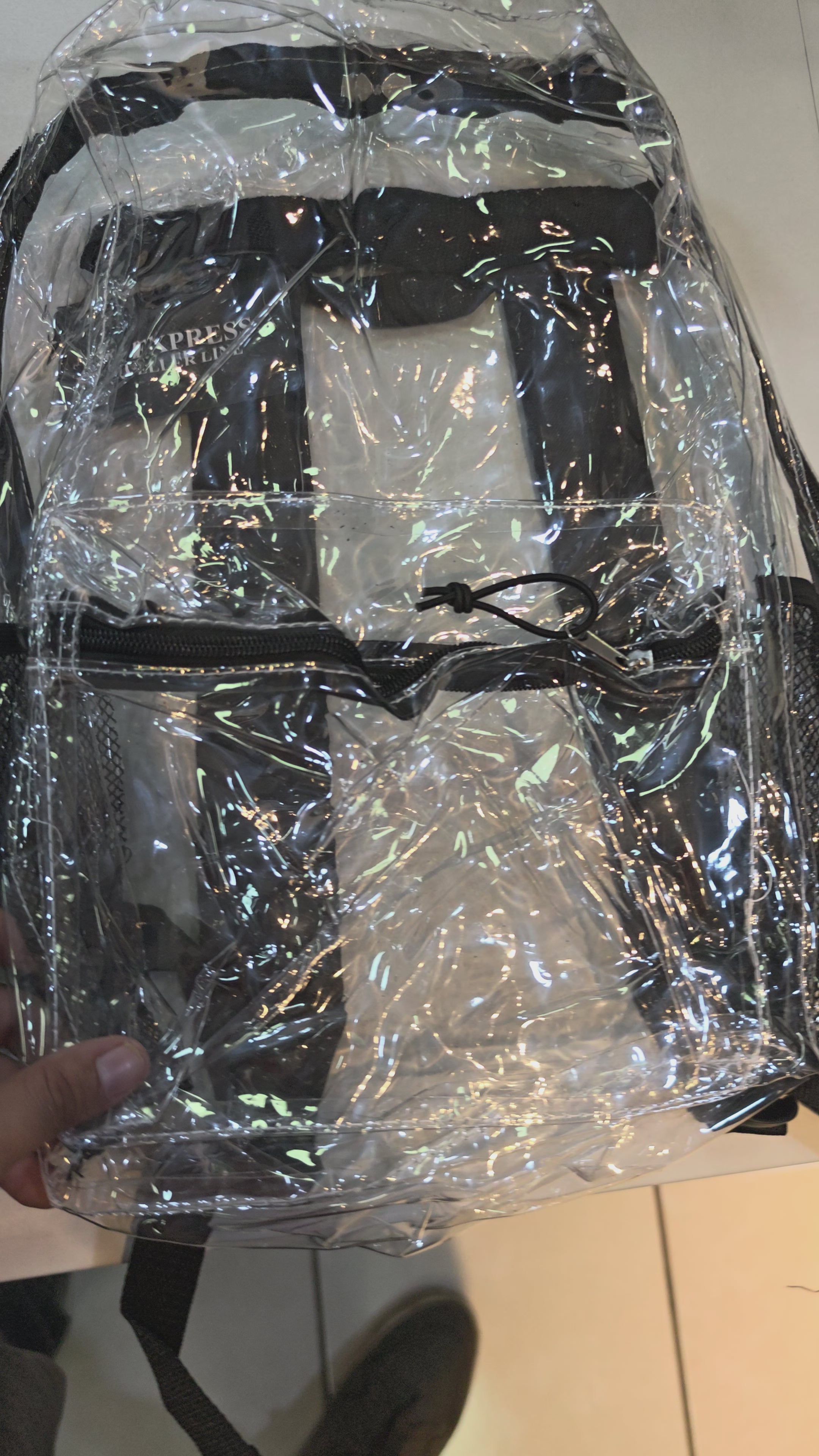 Mochila escolar transparentem/42-70200