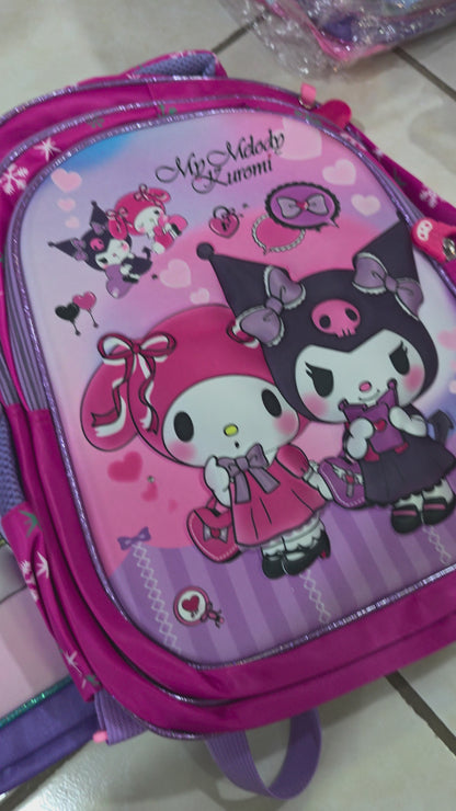 Trio de mochila con luz