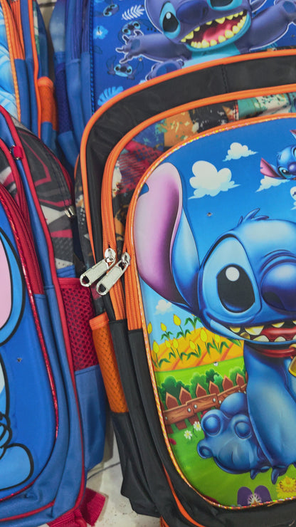 Mochila de luz 3pcs Stitch