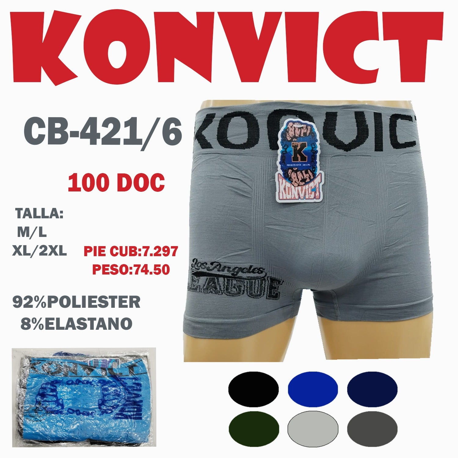 Boxer talla unica para hombre