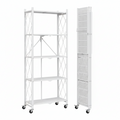 Estante de metal plegable 5 nivel clr blanco 0038