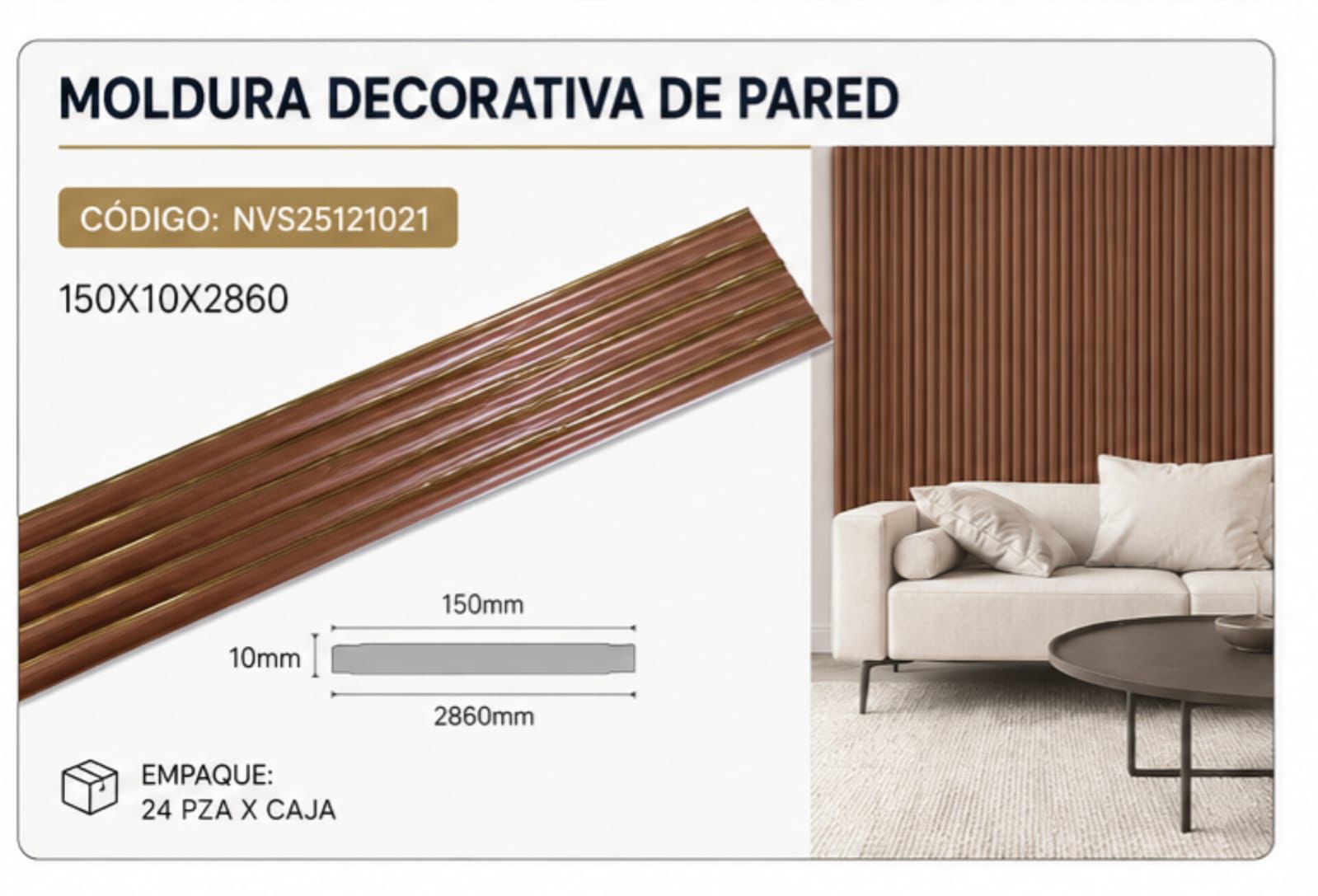 Moldura decorativa