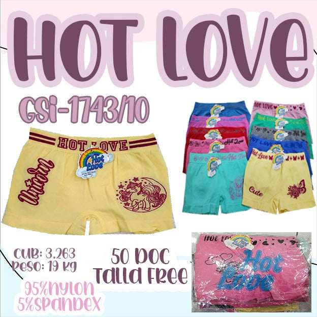 Boxer para niñas talla única D6