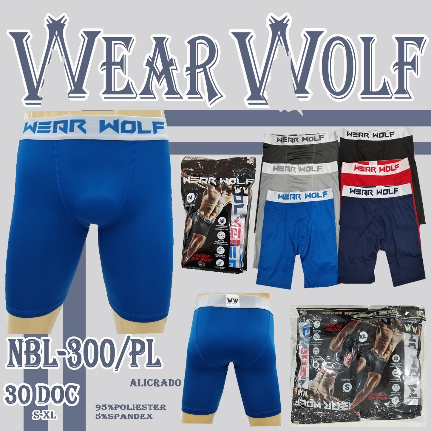 BOXER P/HOMBRE/NBL-3000-OP (Docena)