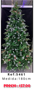 Árbol navideño fino 180cm