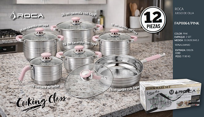 Juego de ollas 12 PCS