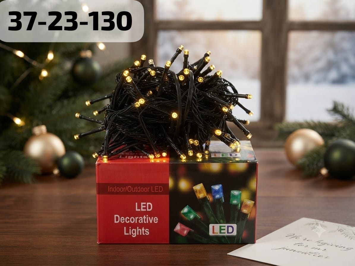 Luz navidadeña amarilla