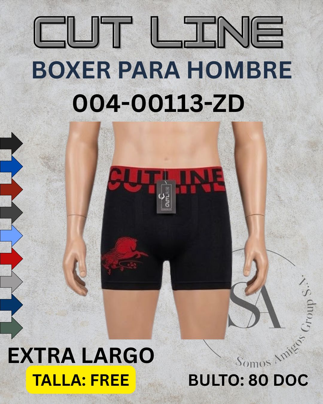 Boxer pierna larga