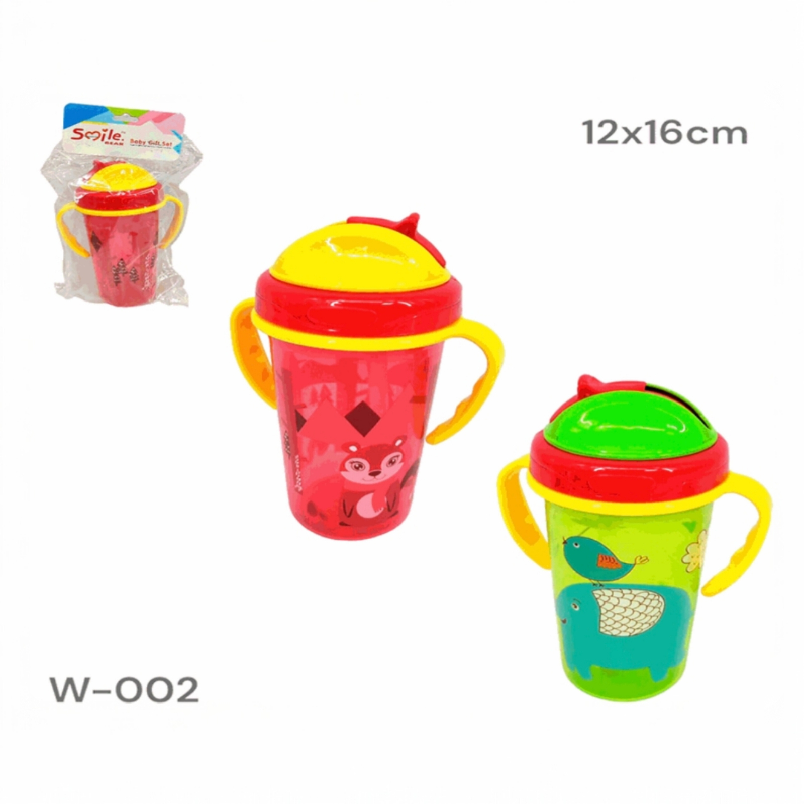 0001.75 W-002
VASO PLASTICO P/BEBE 300ML 
Empaque: 144 PZA X CAJA