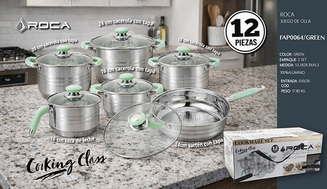 Juego de ollas 12 PCS