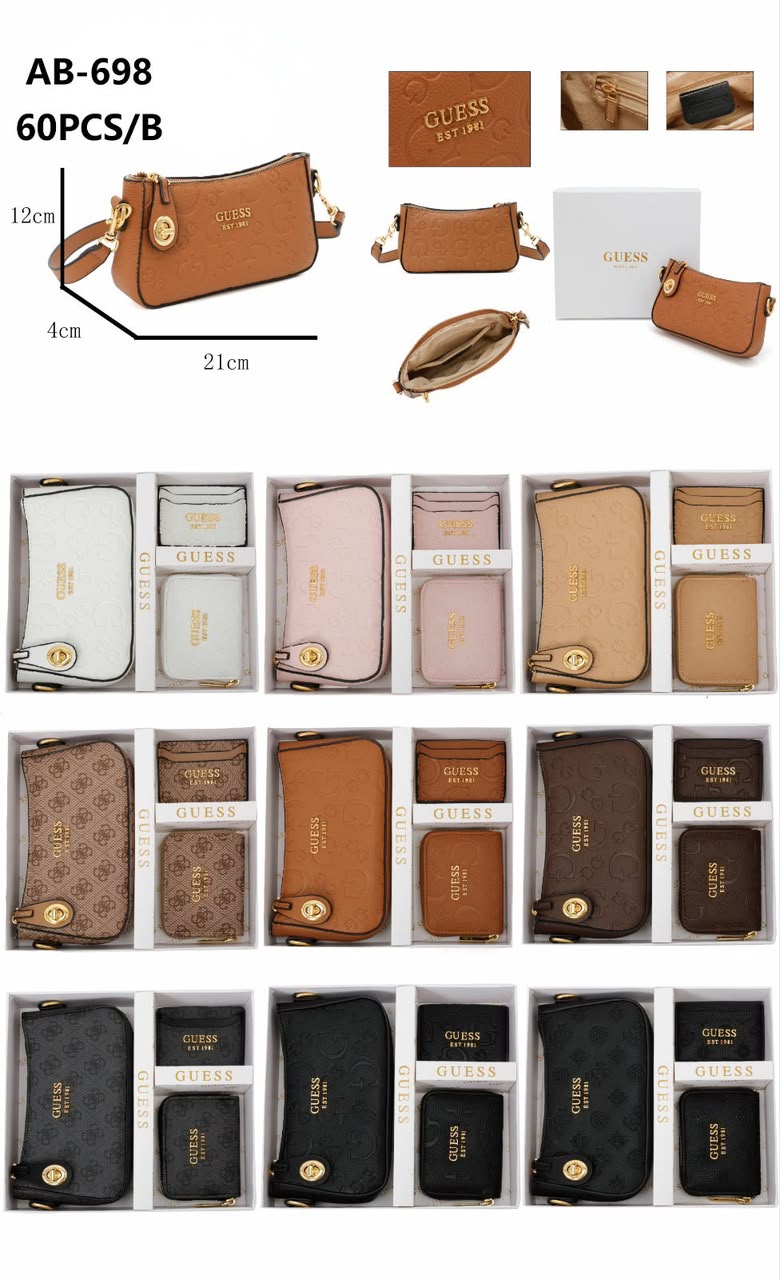 Trío de cartera Guess