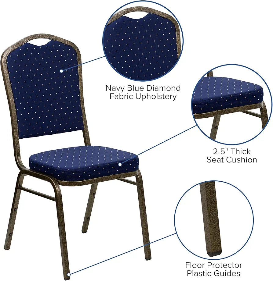 Silla de metal clr azul 0016
