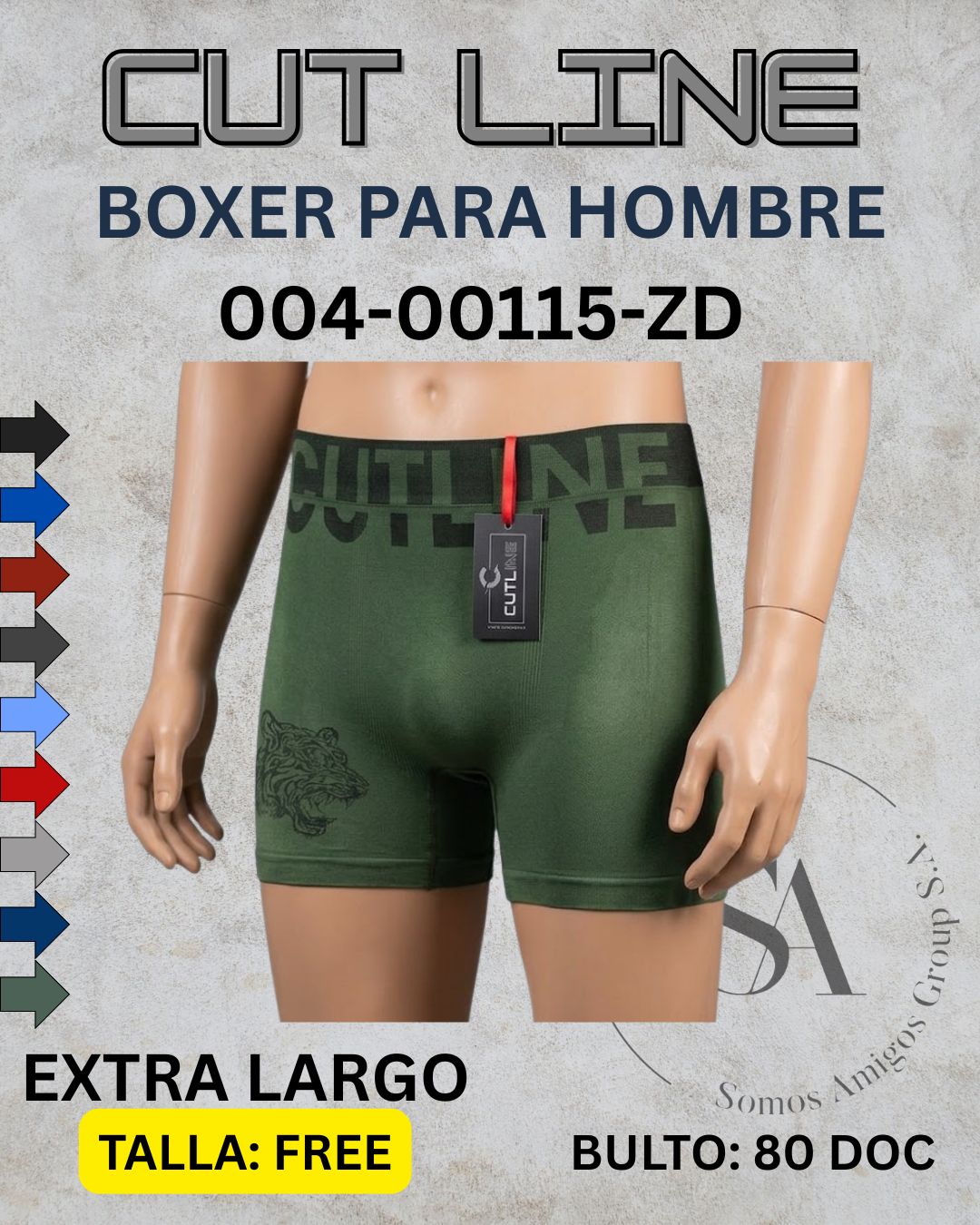 Boxer pierna larga