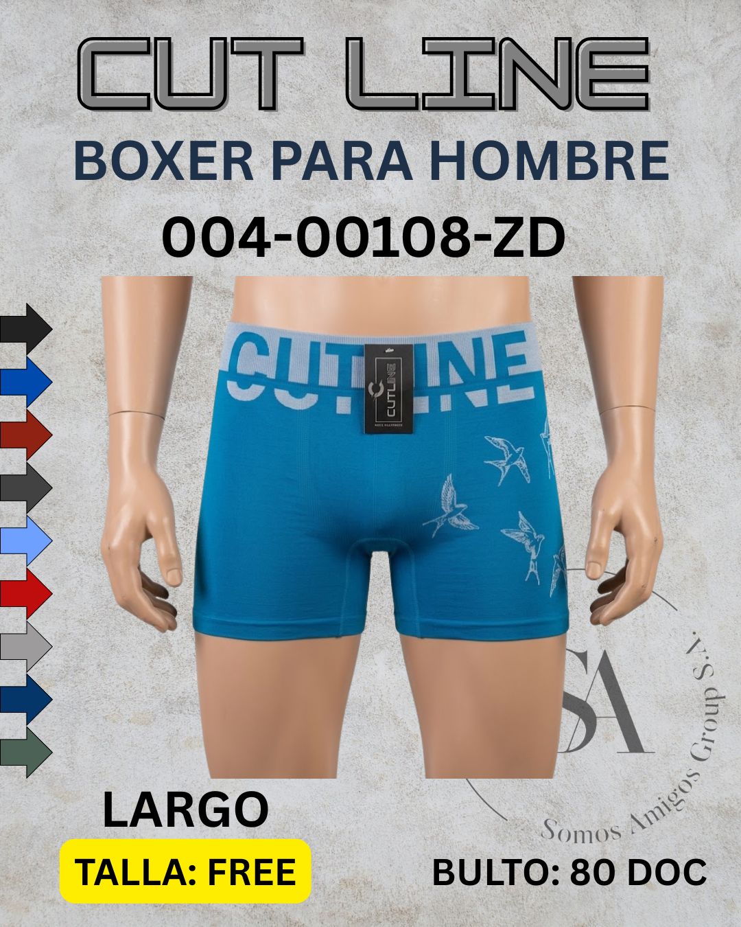 Boxer pierna larga