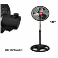 KR-10PBLACK
ABANICO 10"NEGRO 
(ASPA-METAL) 110V-120V
