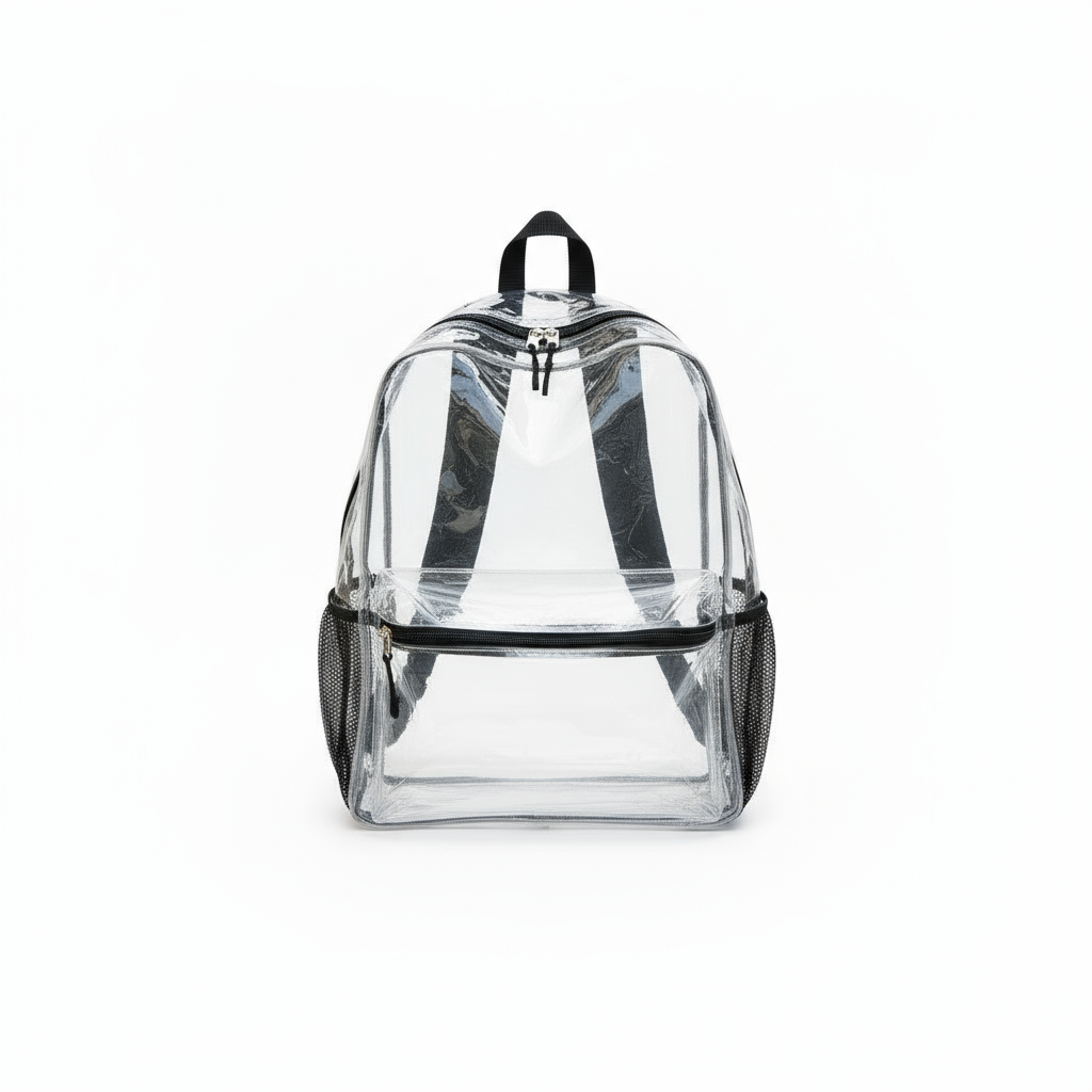 Mochila escolar transparente