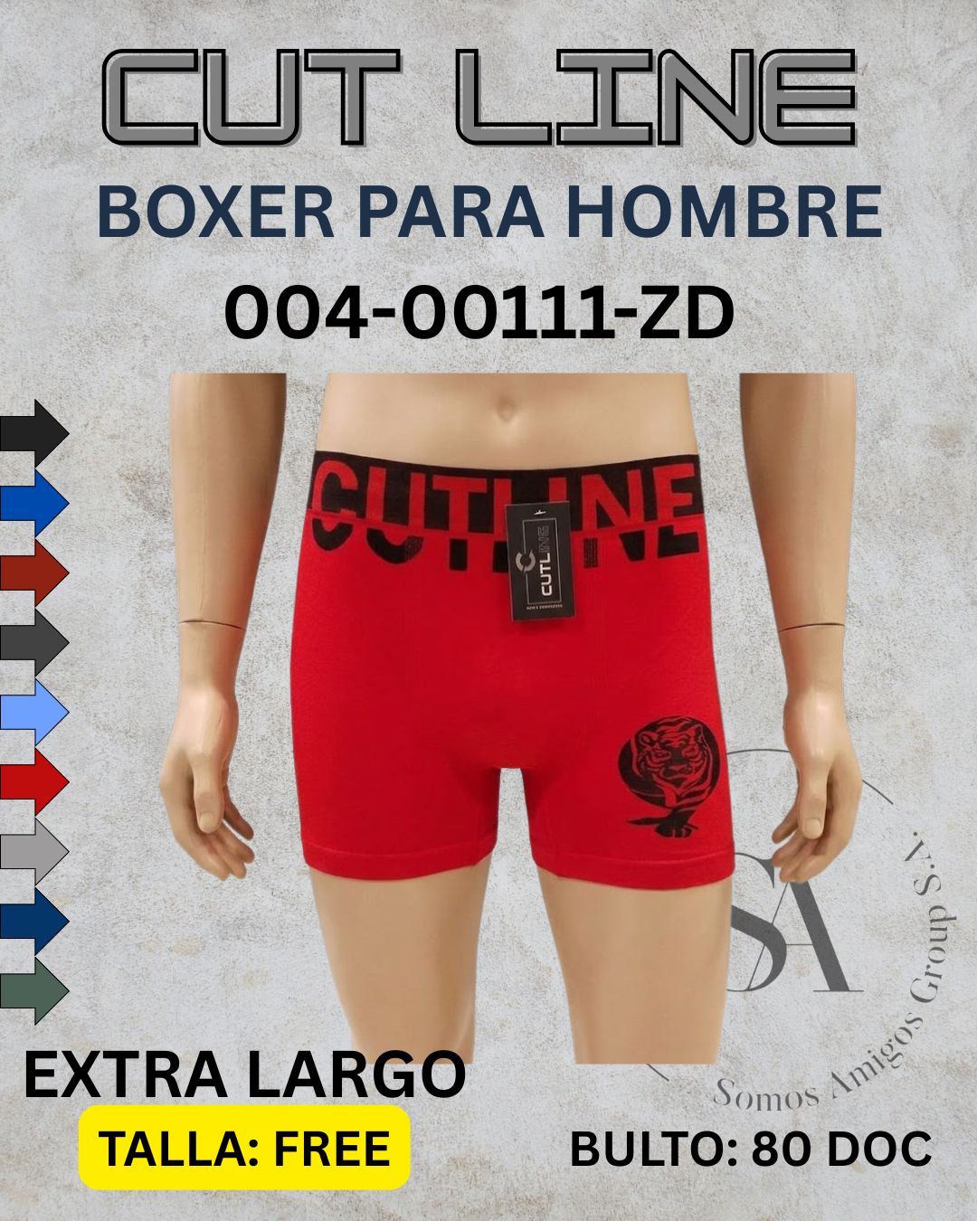 Boxer pierna larga