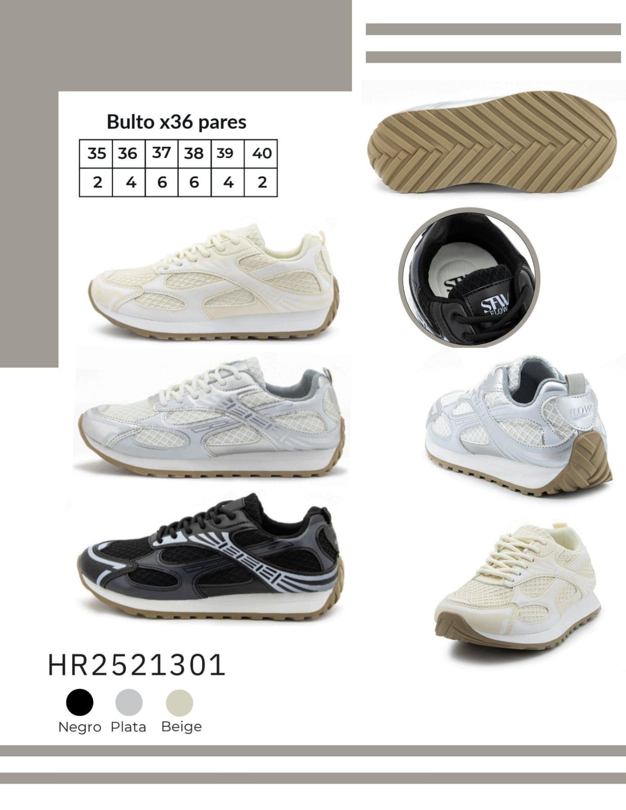 Zapato deportivo para dama