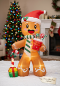 Inflable de galletas navideña 180cm