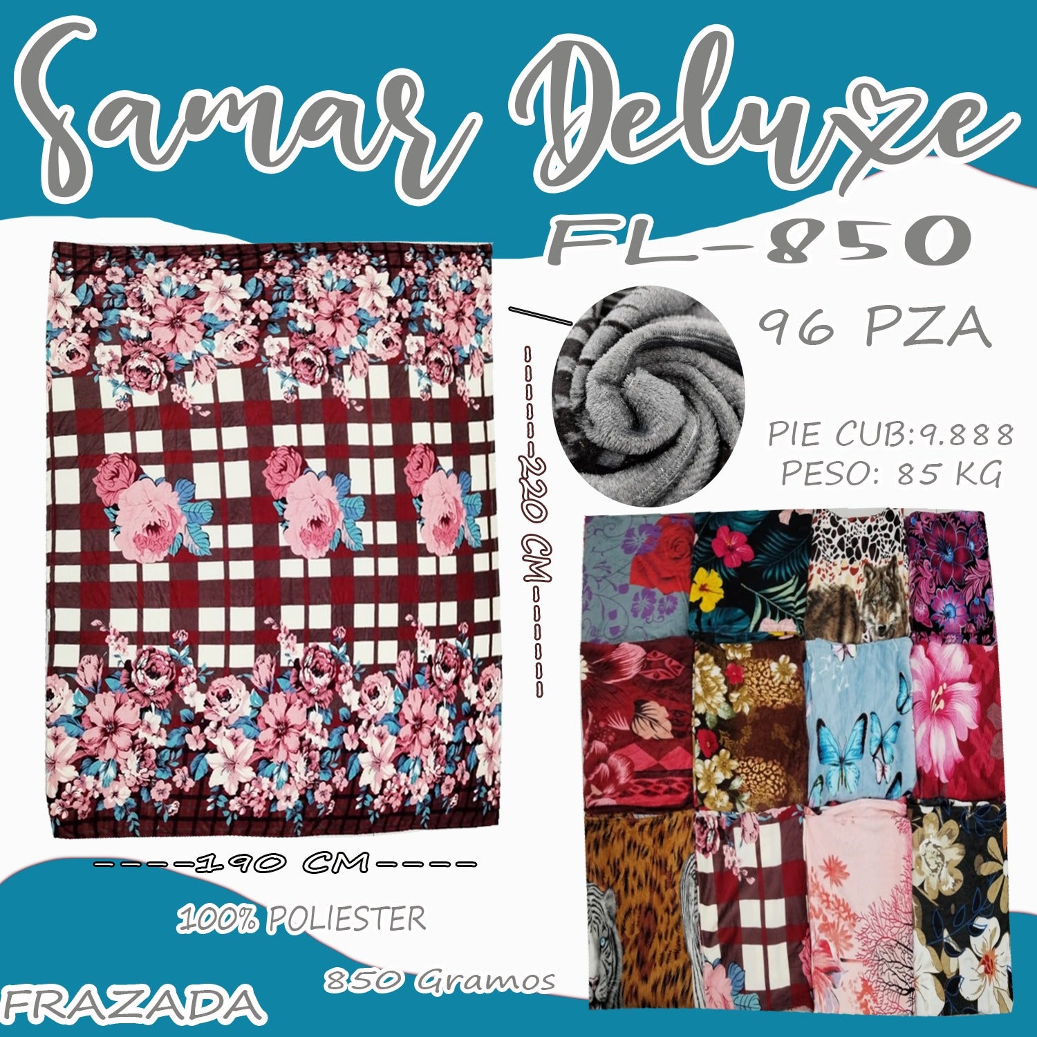FRAZADA PELUCHE 00475