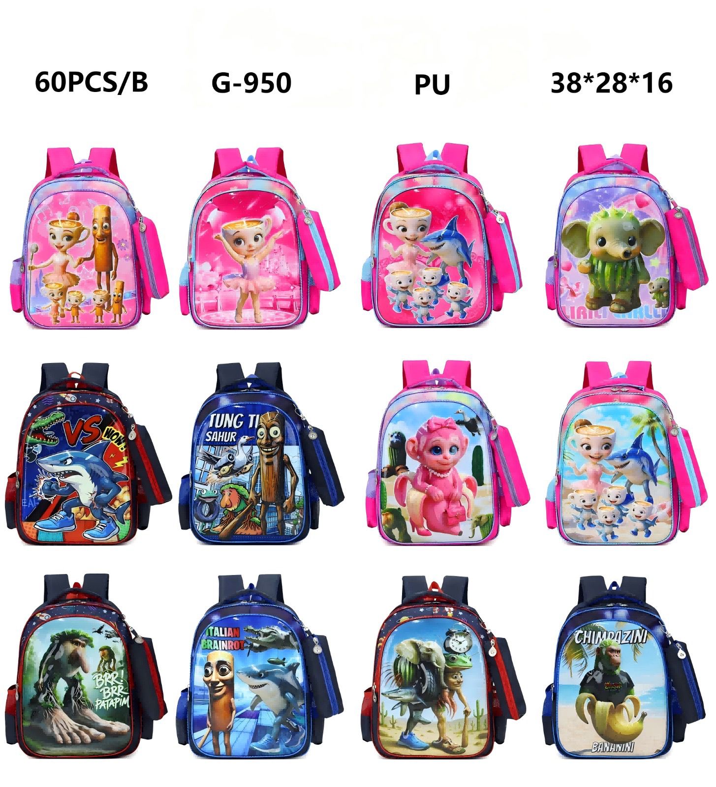 Trío de Mochila